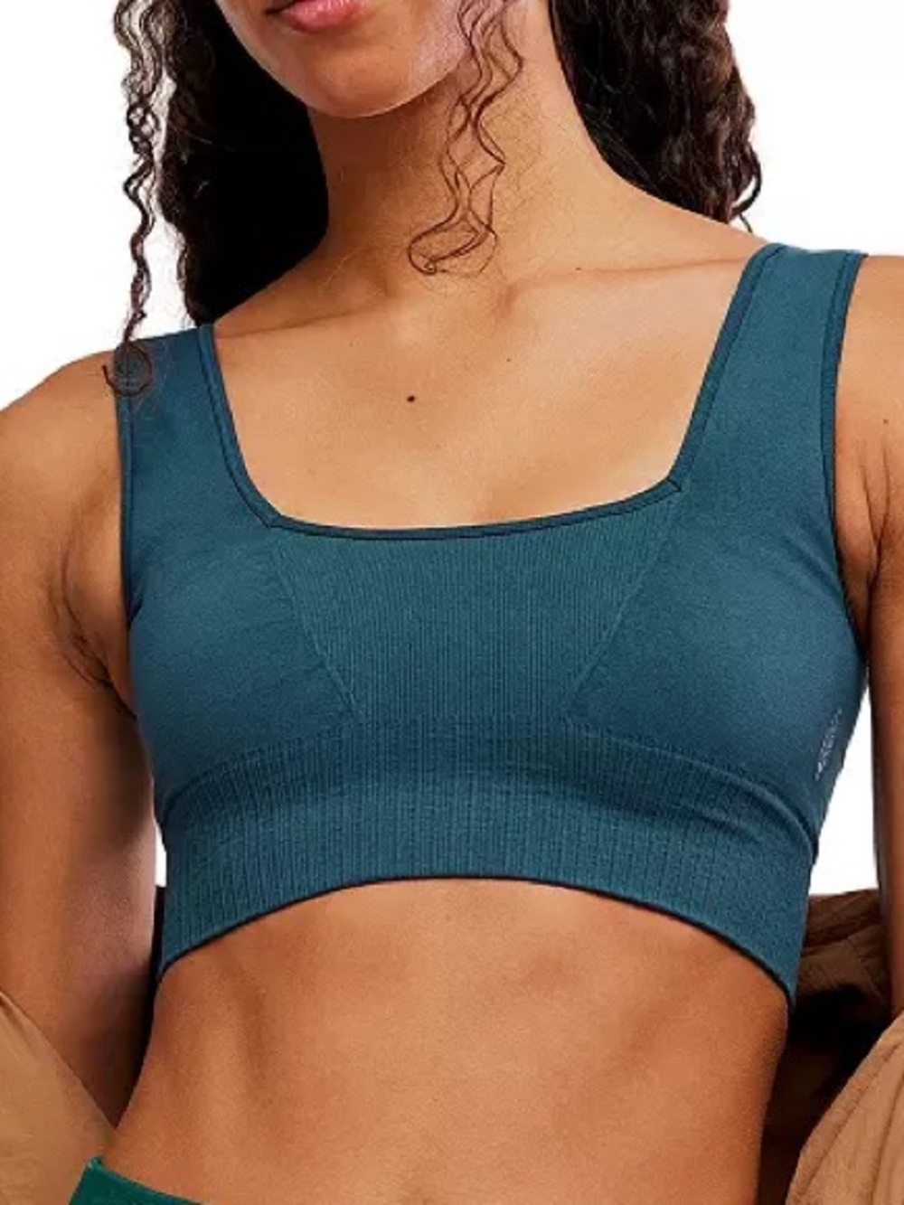 NWT FP Movement Good Karma Square-Neck Bra | Evergreen | size M/L